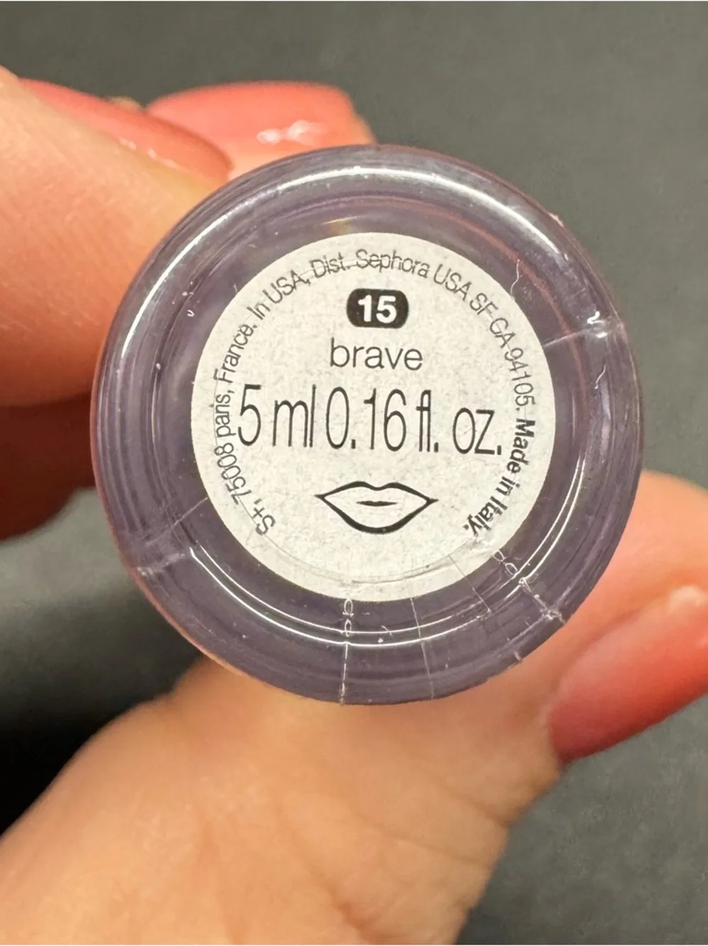 Sephora Collection Lip Gloss “Brave” Shade 15 Shimmer Nude Full Size